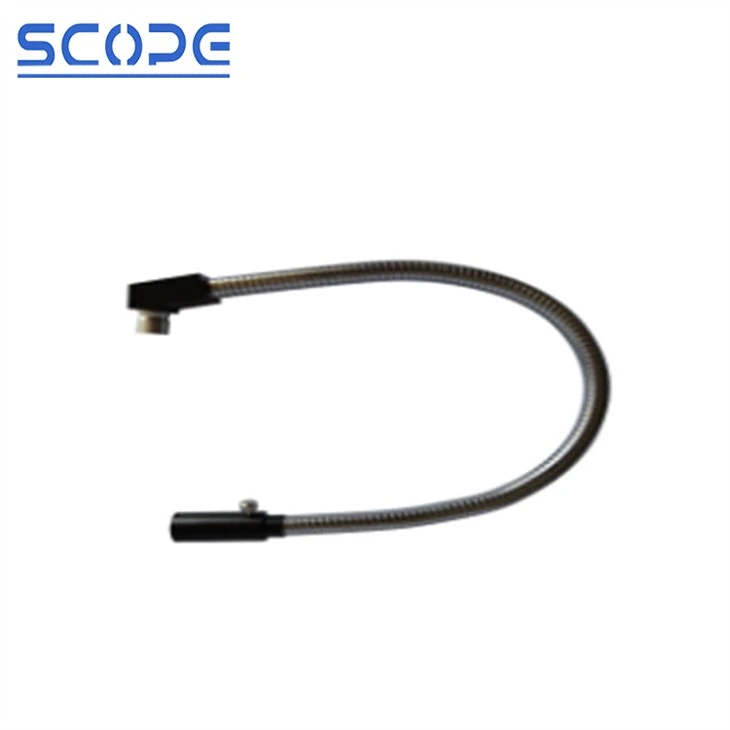 Single fiber for stereo microscope illumination